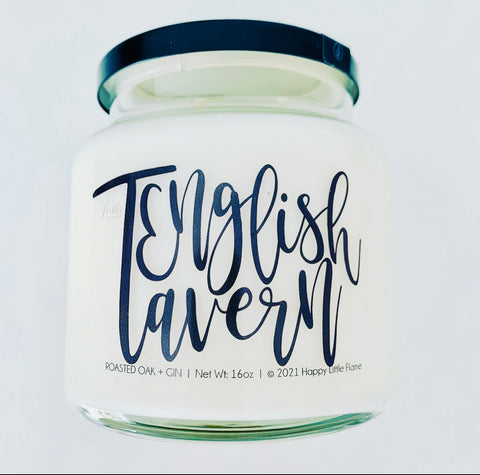 ENGLISH TAVERN LARGE 16oz APOTHECARY CANDLE (discontinued jar size)