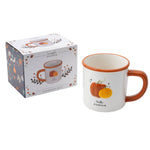 HELLO PUMPKIN STONEWARE MUG