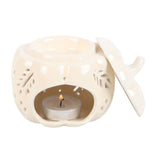 CREAM AUTUMN LEAVES FALL PUMPKIN OIL & WAX WARMER