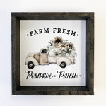 WHITE PUMPKIN PATCH TRUCK SIGN