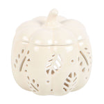 CREAM AUTUMN LEAVES FALL PUMPKIN OIL & WAX WARMER