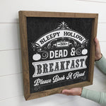 SLEEPY HOLLOW DEAD & BREAKFAST SIGN