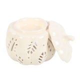 CREAM AUTUMN LEAVES FALL PUMPKIN OIL & WAX WARMER