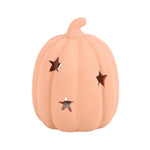 TERRACOTTA PUMPKIN & STARS TEALIGHT DECOR