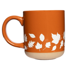 *NEW* LEAVES STONEWARE MUG - autumn