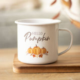 HELLO PUMPKIN AUTUMN CAMPFIRE MUG