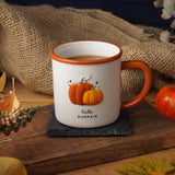 HELLO PUMPKIN STONEWARE MUG