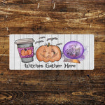 WITCH VIBES METAL DECOR SIGN