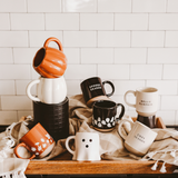 *NEW* GHOST STONEWARE MUG - Halloween