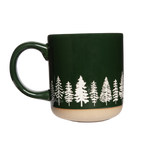 *NEW* PINE TREES STONEWARE MUG