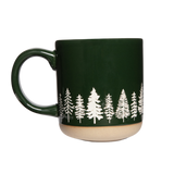 *NEW* PINE TREES STONEWARE MUG