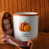 HELLO PUMPKIN STONEWARE MUG