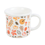 AUTUMN LEAVES & PUMPKIN PRINT MUG