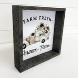 WHITE PUMPKIN PATCH TRUCK SIGN