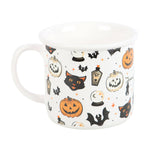 SPOOKY CAT & PUMPKIN HALLOWEEN MUG