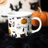 SPOOKY CAT & PUMPKIN HALLOWEEN MUG