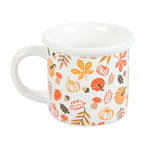 AUTUMN LEAVES & PUMPKIN PRINT MUG