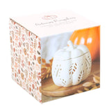 CREAM AUTUMN LEAVES FALL PUMPKIN OIL & WAX WARMER