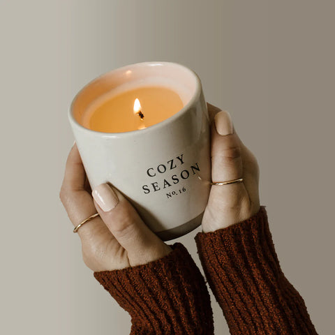 COZY SEASON STONEWARE CANDLE