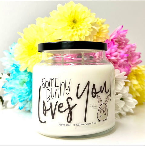 SOME BUNNY LOVES YOU 16oz APOTHECARY CANDLE